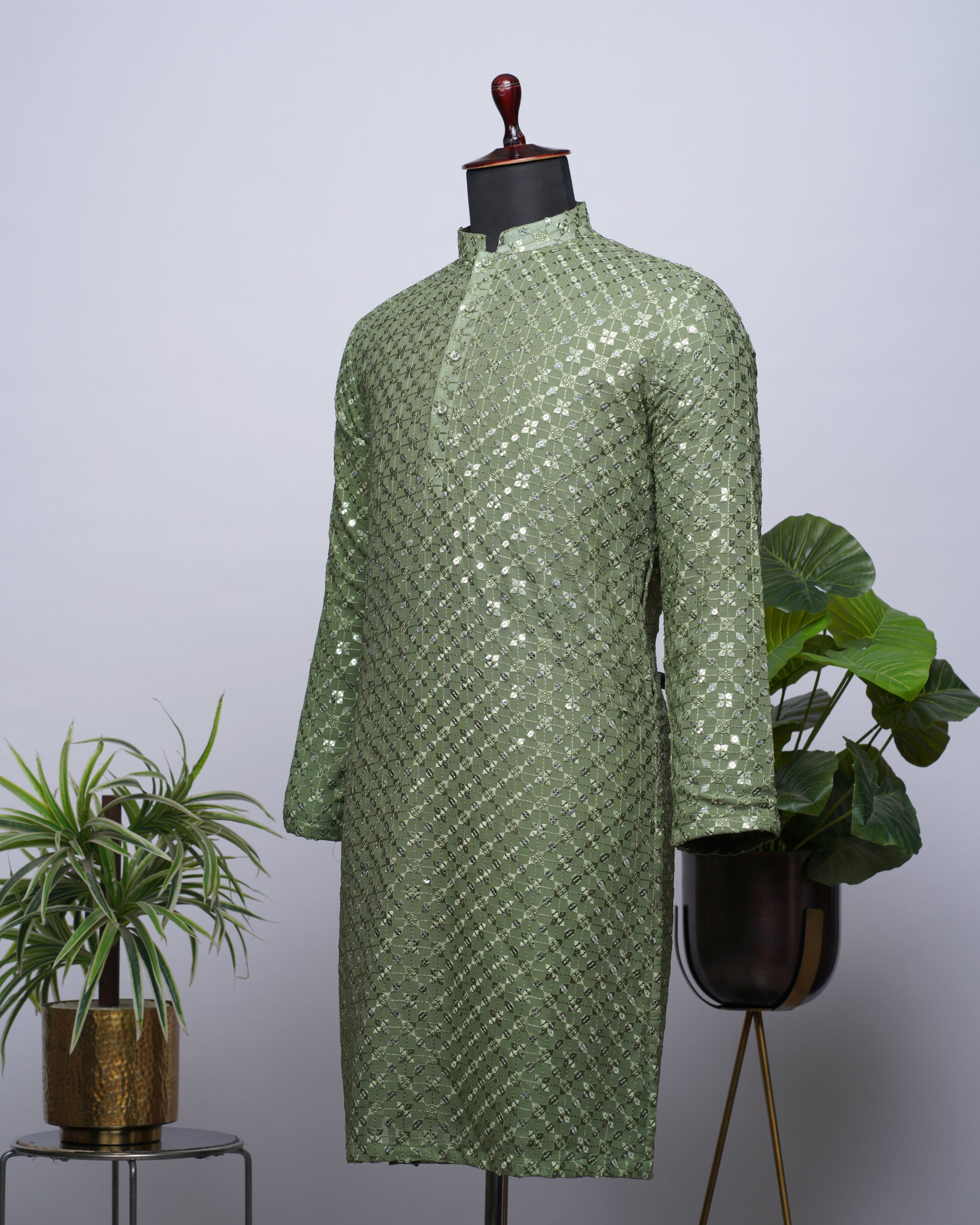 Mehendi Green Kurta Set