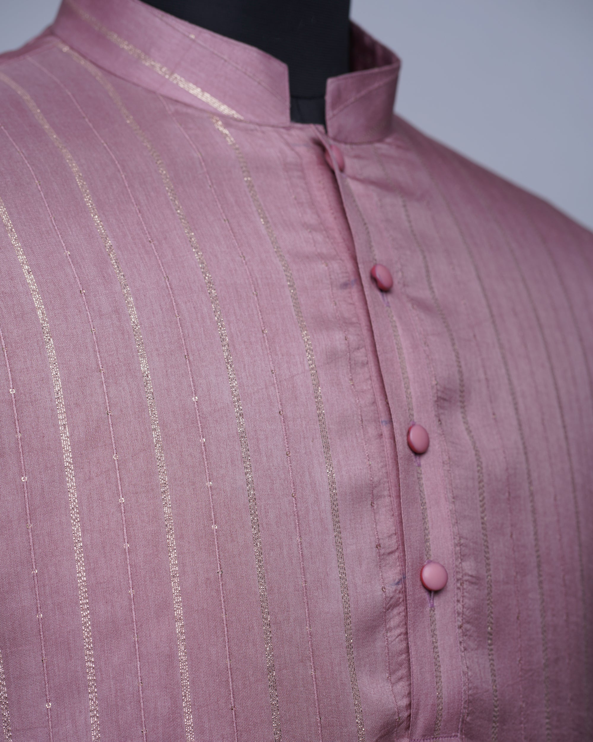 Pink Silk Kurta Set