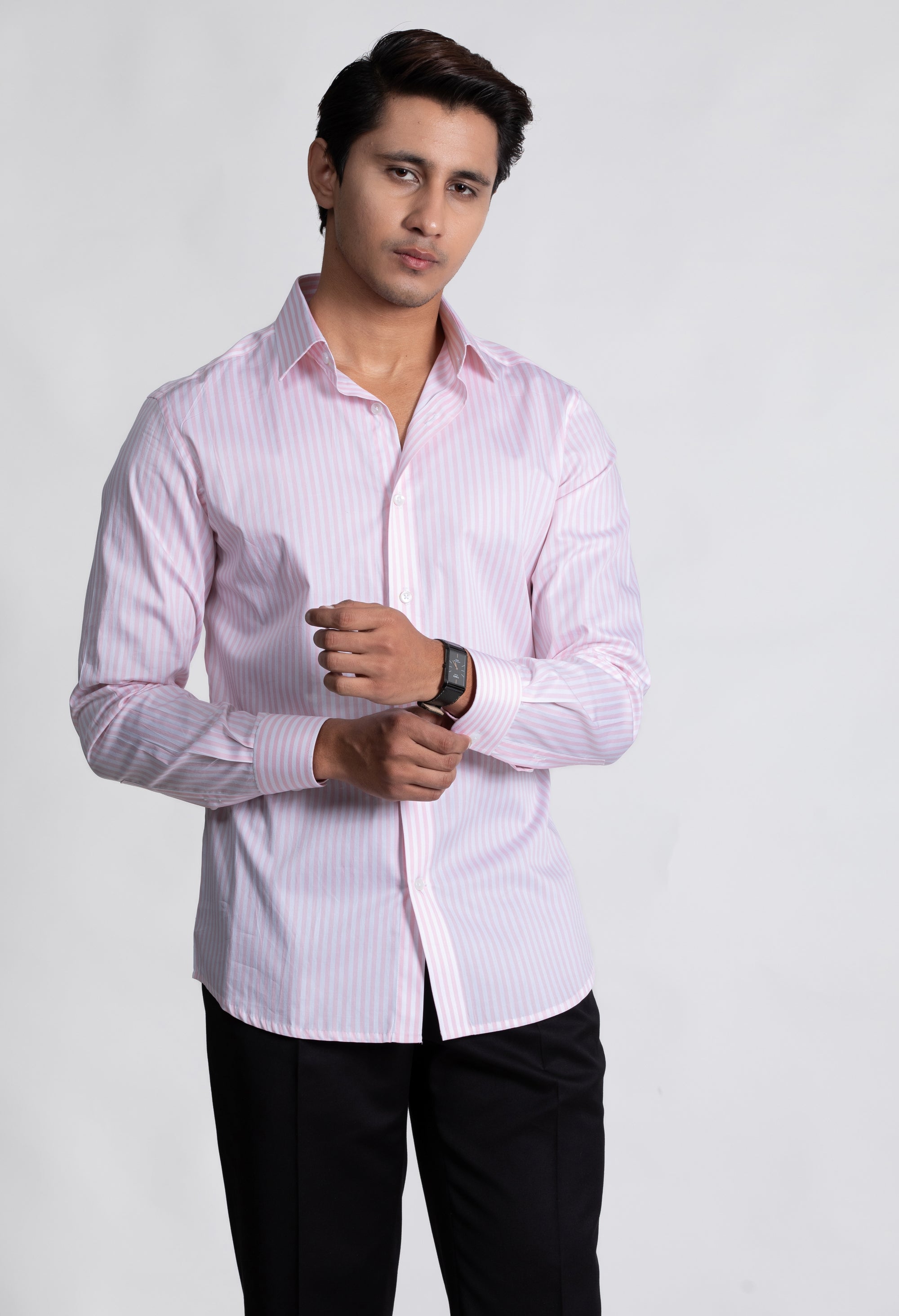 Pink Striped Shirt