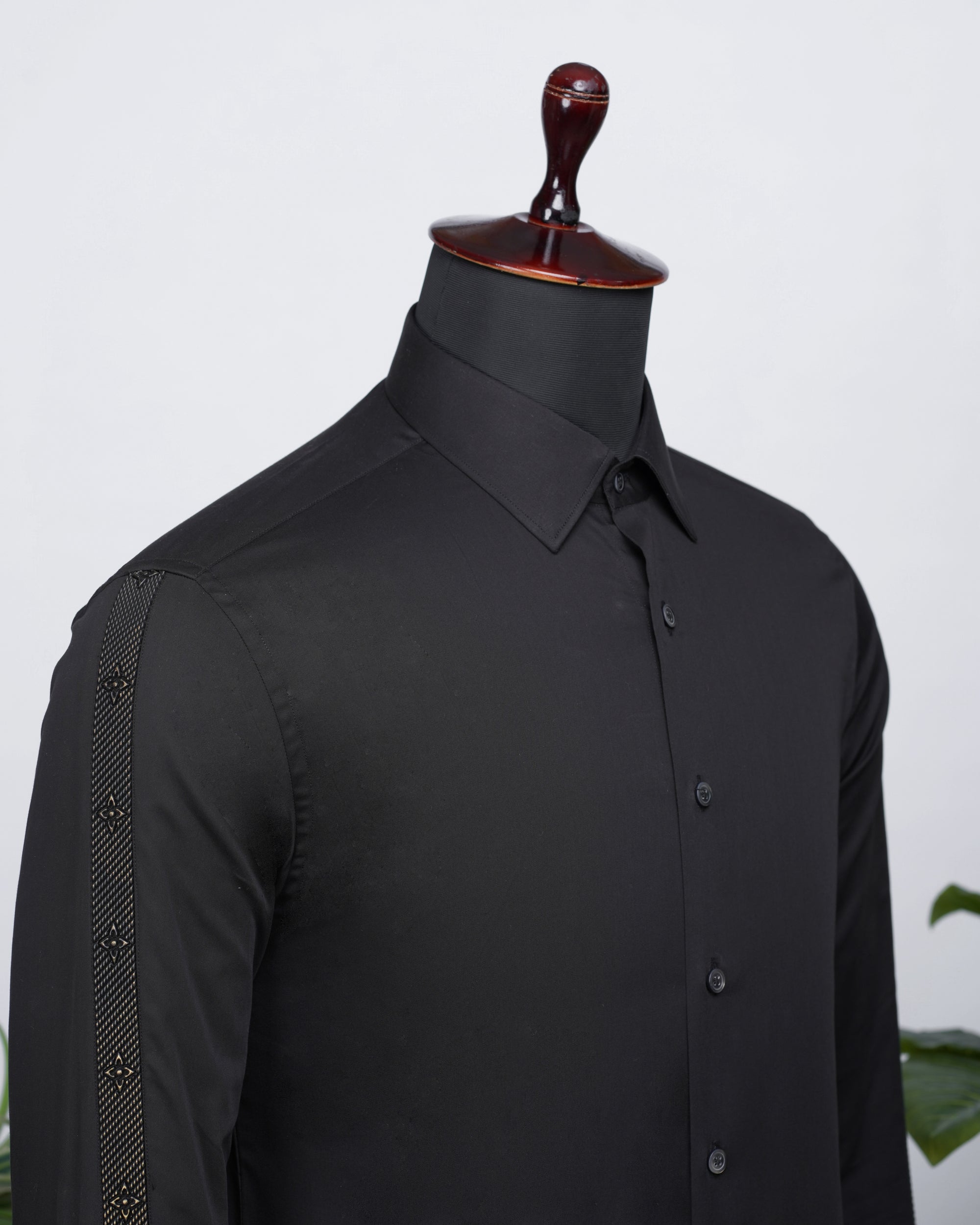 Concept Black Shirt with golden details